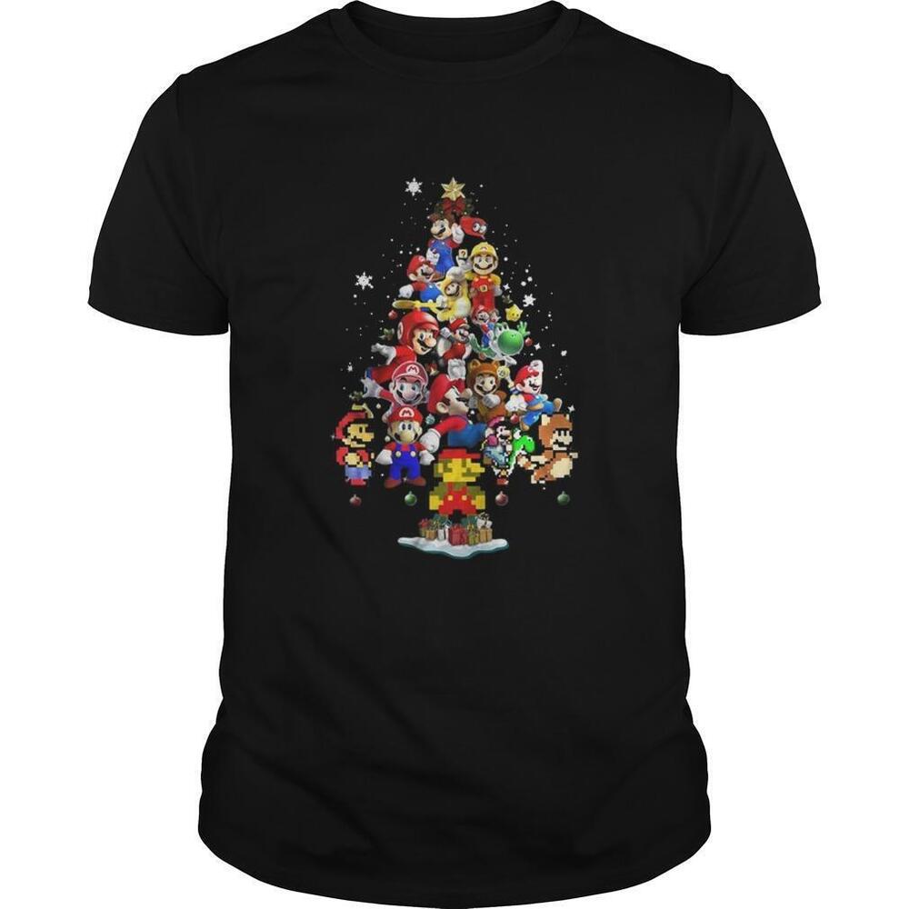 Super Mario Christmas Tree Shirt